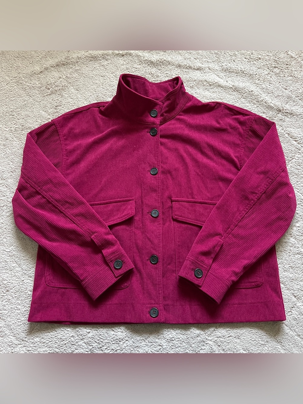 Avec Les Filles Anthropologie Corduroy Jacket Boxy Whimsical Cottage Chic Sz L